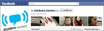 Die student.stories sind auf facebook - gleich Fan werden!